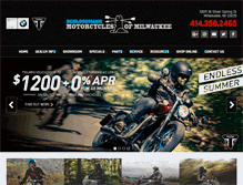 Tablet Screenshot of motorcyclesofmilwaukee.com